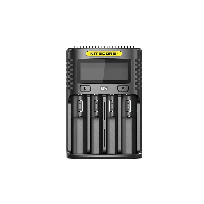 Chargeur de batteries 4 slots en USB, intelligent pour les batteries Li-ion, IMR, LiFePO4