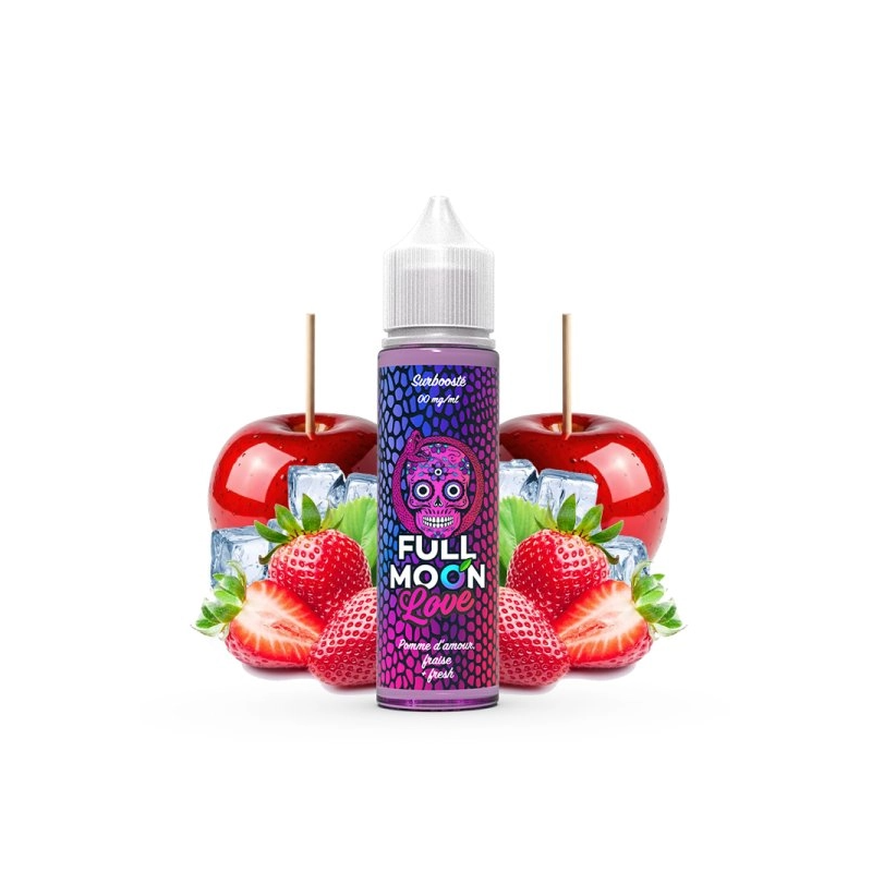 E-liquide Love 50ml 0mg – Full Moon | Pomme d’amour & Frais