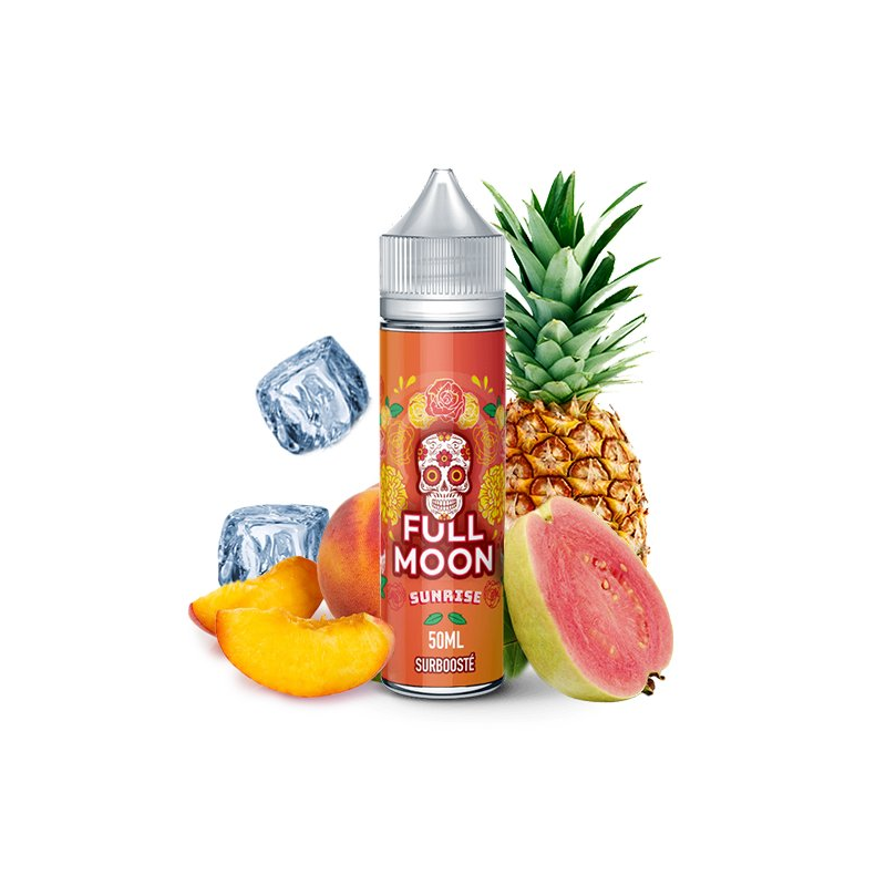 E-liquide Sunrise 50ml Full Moon | Ananas Papaye Pêche | FranceVapote
