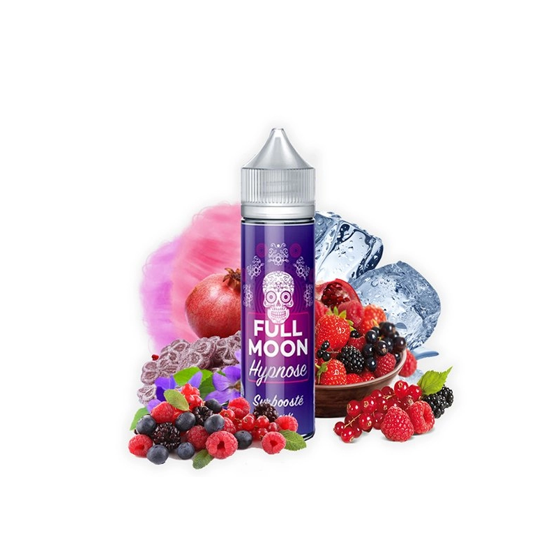 E-liquide Hypnose 50ml Full Moon - Barbe à papa, Violette, Myrtille