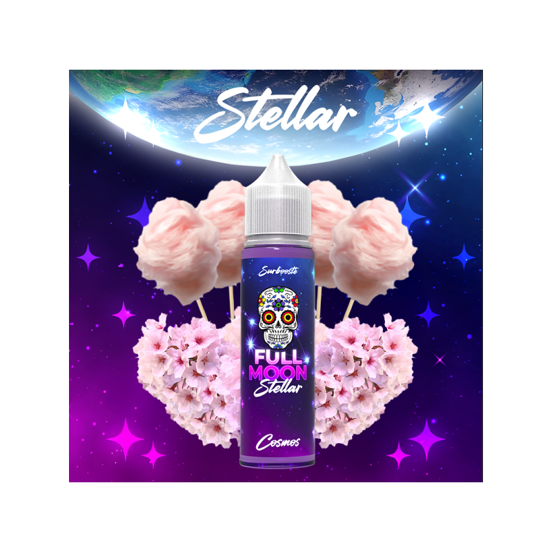E-liquide Cosmos 50ml Stellar by Full Moon | Barbe à papa & Sakura