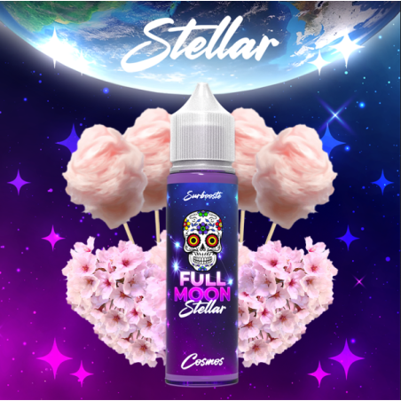 E-liquide Cosmos 50ml Stellar by Full Moon | Barbe à papa & Sakura