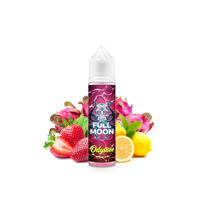 E-liquide Odyssée 50ml Abyss by Full Moon | Fruit du Dragon & Fraise