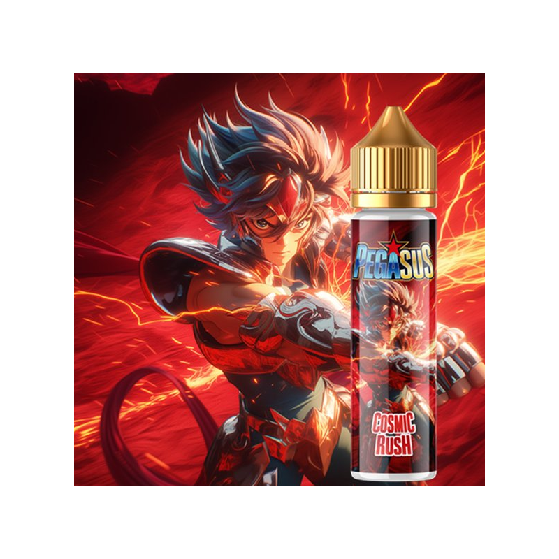 Flacon e-liquide Cosmic Rush 50ml Pegasus saveur fruits rouges