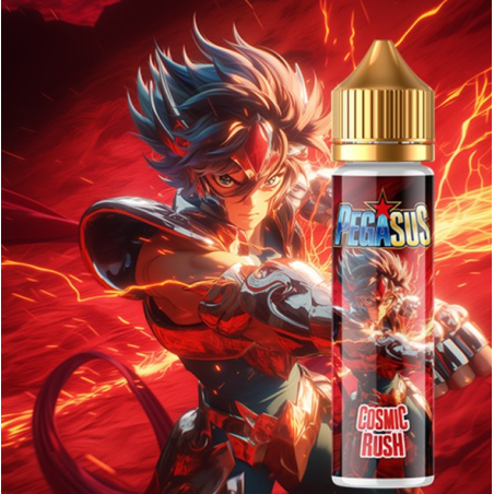 Flacon e-liquide Cosmic Rush 50ml Pegasus saveur fruits rouges
